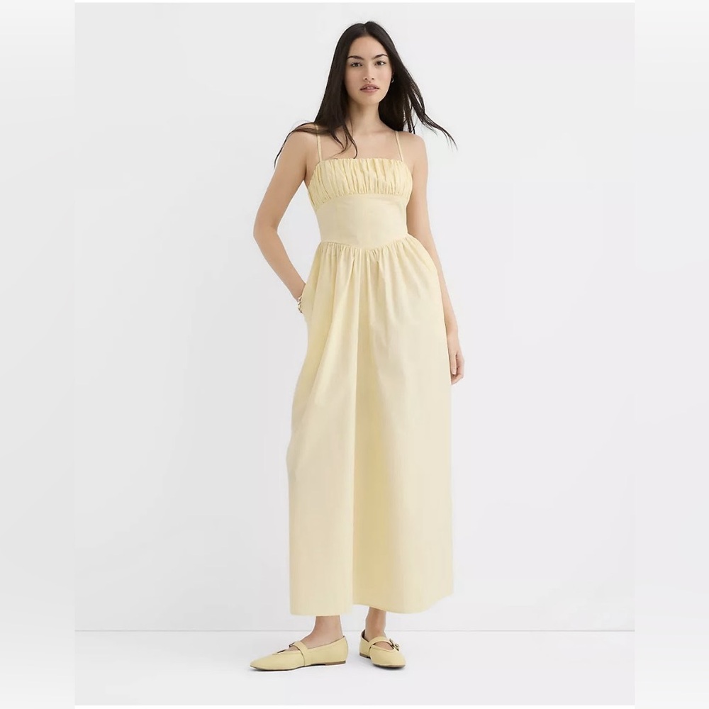 Loft Yellow bodice  Maxi Dress